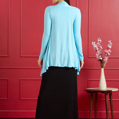 Aira Ruffle Jacket – Sky Blue