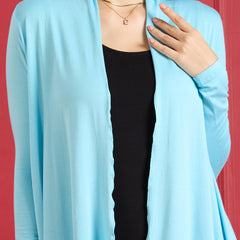 Aira Ruffle Jacket – Sky Blue