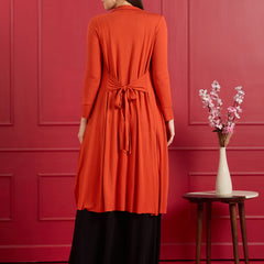 Ember Flow Jacket - Rust Orange