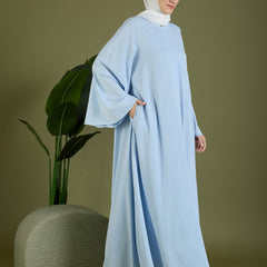 ABEER ABAYA - POWDER BLUE