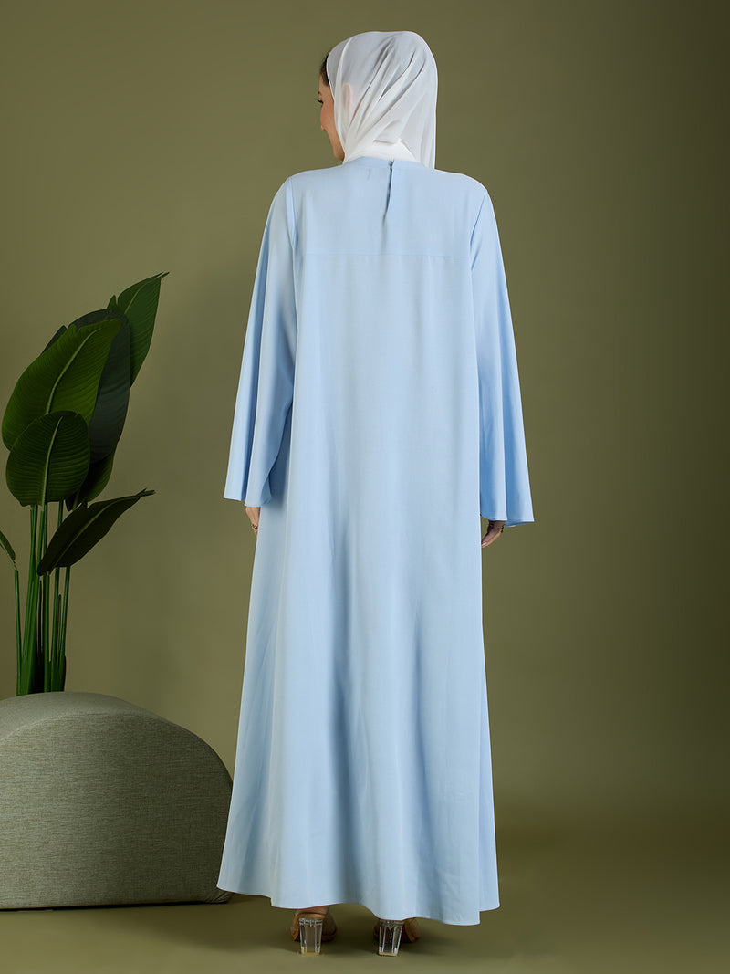 ABEER ABAYA - POWDER BLUE