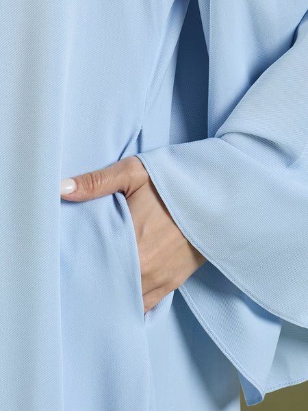 ABEER ABAYA - POWDER BLUE