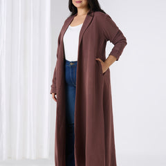 ZARA OPEN BLAZER - MOCHA