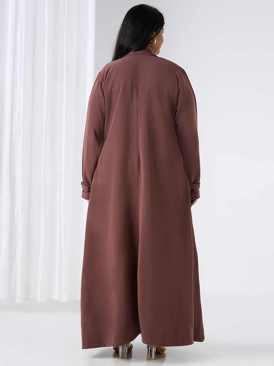 ZARA OPEN BLAZER - MOCHA