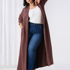 ZARA OPEN BLAZER - MOCHA