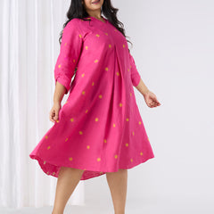 AURORA PINK LINEN DRESS