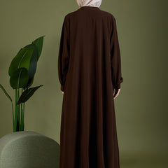 ELENA JACKET ABAYA - CHOCOLATE BROWN