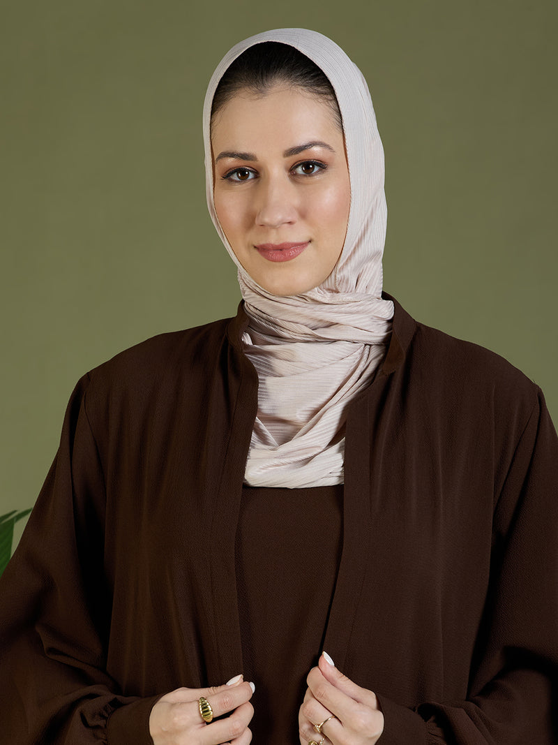 ELENA JACKET ABAYA - CHOCOLATE BROWN