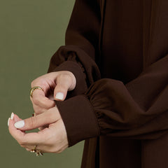 ELENA JACKET ABAYA - CHOCOLATE BROWN
