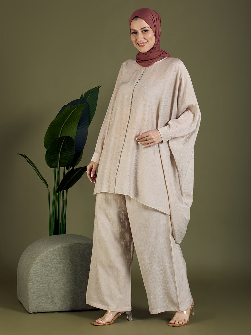 ELORA CORD SET - SPARKLE NUDE