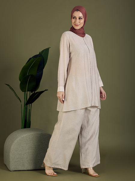 ELORA CORD SET - SPARKLE NUDE