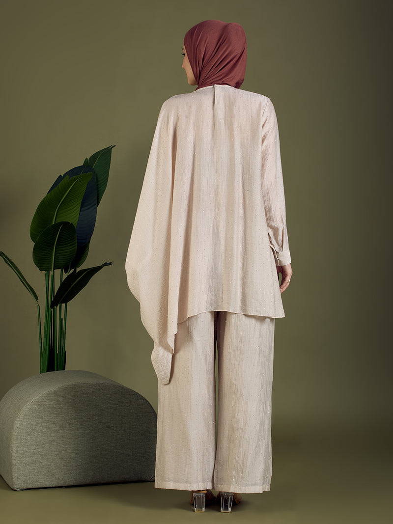 ELORA CORD SET - SPARKLE NUDE