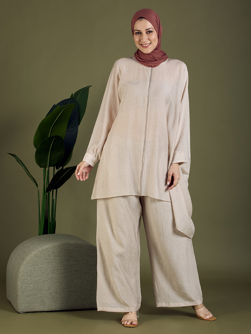 ELORA CORD SET - SPARKLE NUDE