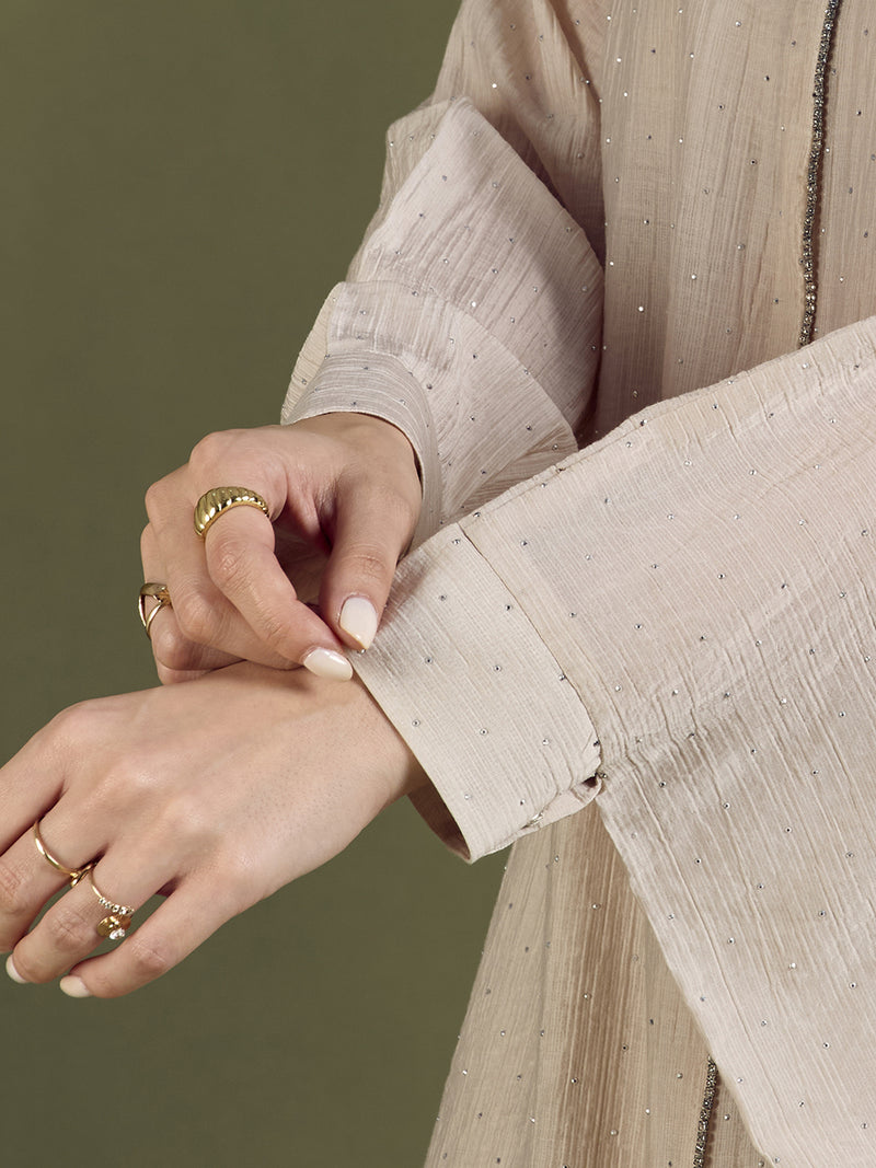 ELORA CORD SET - SPARKLE NUDE