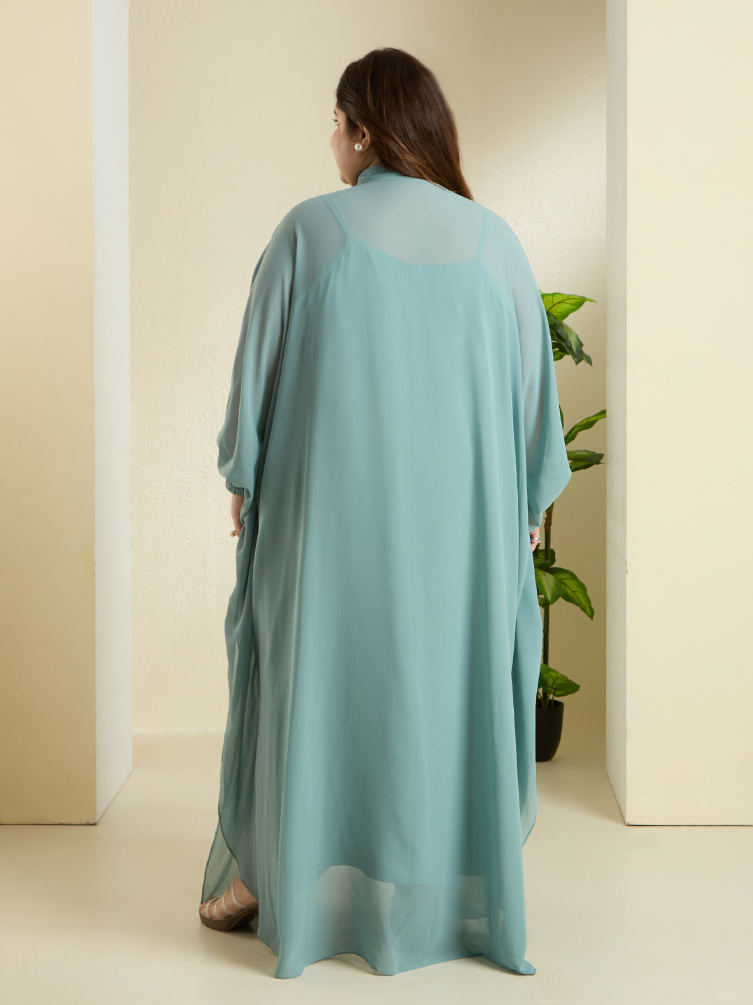 SASSY KAFTAN DRESS - TEAL