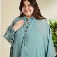 SASSY KAFTAN DRESS - TEAL
