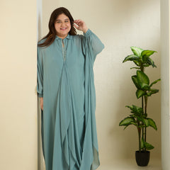 SASSY KAFTAN DRESS - TEAL