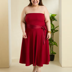 SCARLET TUBE DRESS