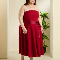SCARLET TUBE DRESS