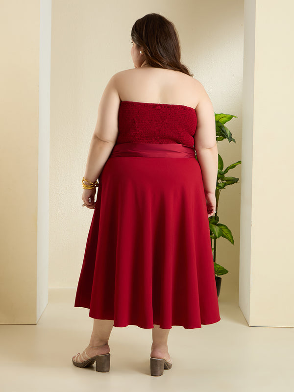 SCARLET TUBE DRESS