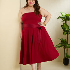 SCARLET TUBE DRESS