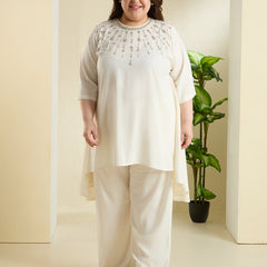 NOOR IVORY LINEN LUXE CORD SET