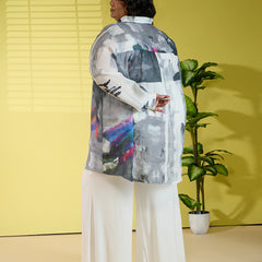 BRUSHWAVE LINEN SHIRT