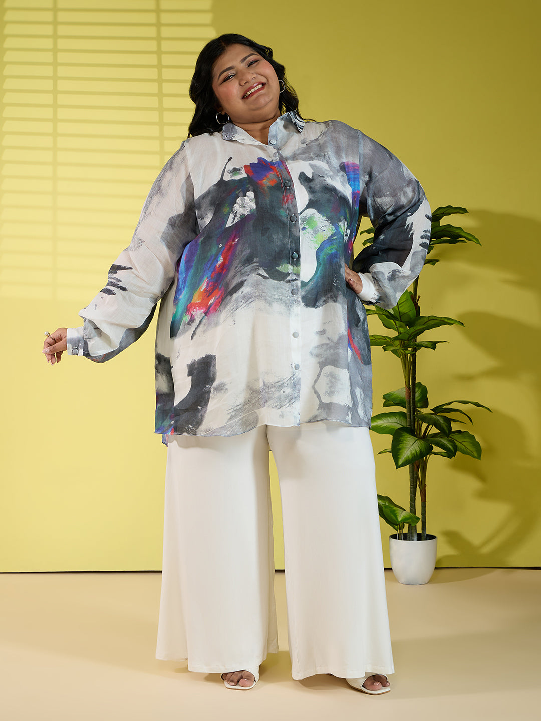 BRUSHWAVE LINEN SHIRT