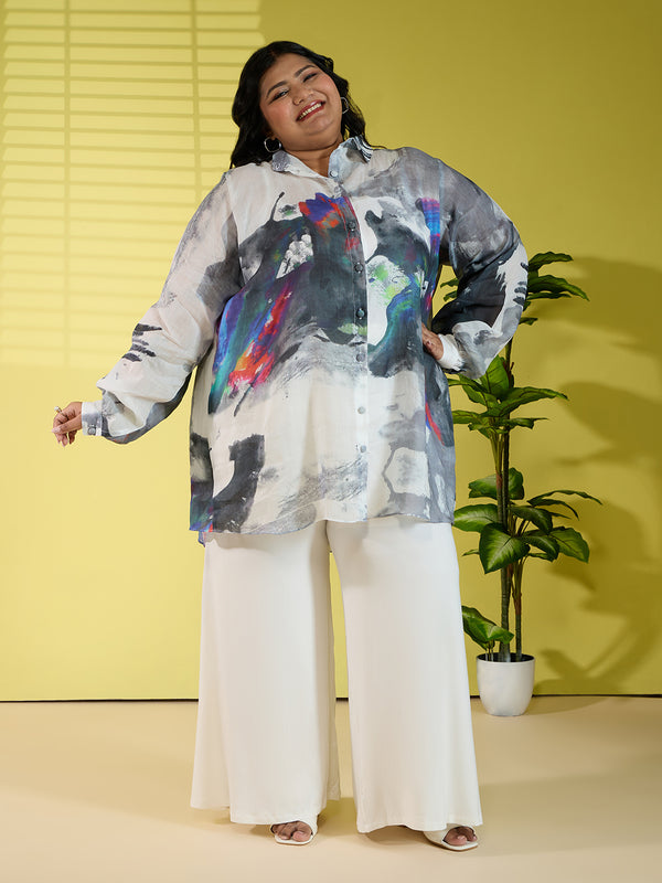 BRUSHWAVE LINEN SHIRT