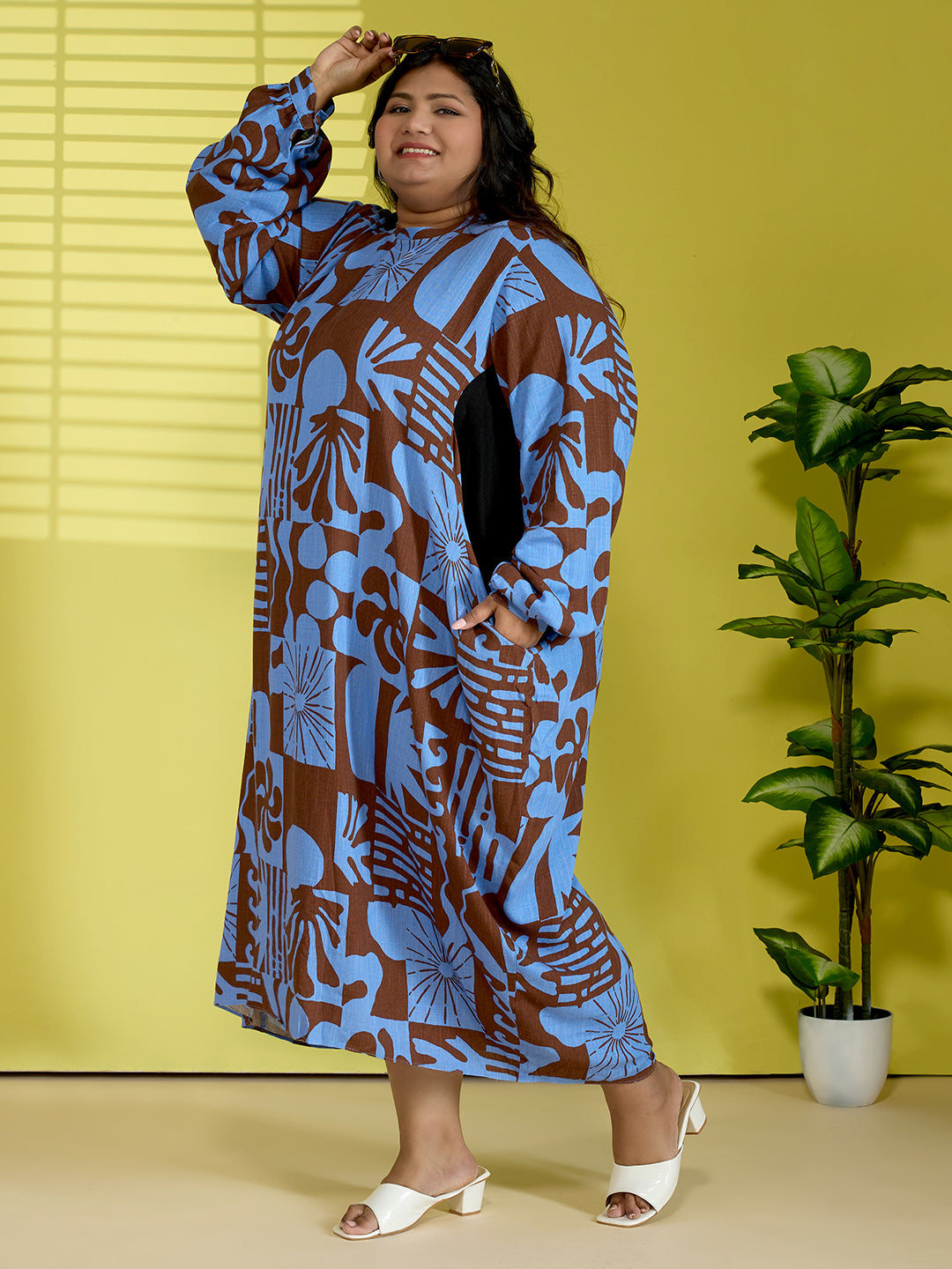 NYRA FLOW LINEN DRESS