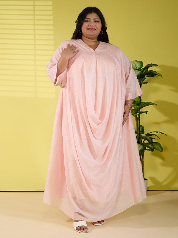 AMARA FRONT COWL DRESS