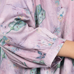 LILAC SATIN DRESS