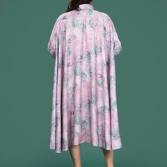 LILAC SATIN DRESS