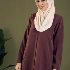 LIGHT NUDE RIBBED HIJAB