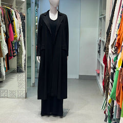 FAY LINEN BLAZER - BLACK