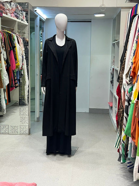 FAY LINEN BLAZER - BLACK