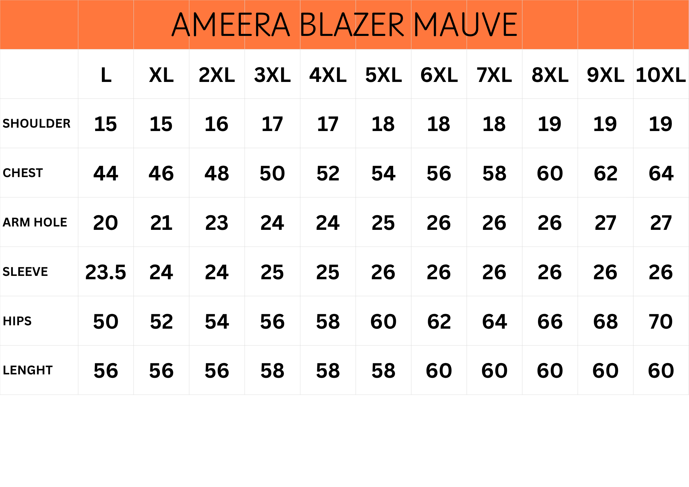 Size guide
