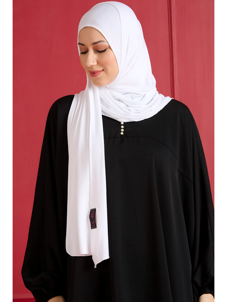 Jersey Hijab White